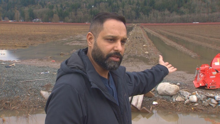 The heavy rains caused Damage to Fraser Valley Farmers