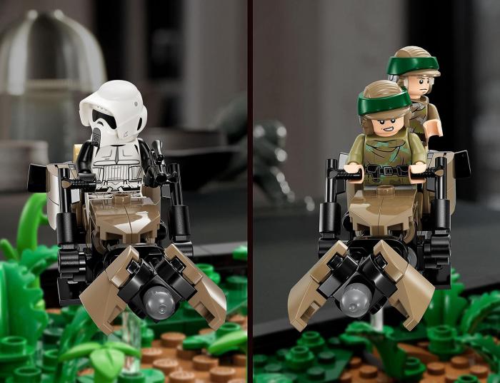 LEGO Star Wars: the Diorama of the speeder chase on Endor on sale
