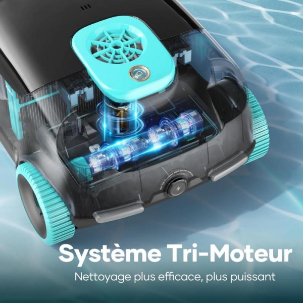 Test robot de piscine sans fil Aiper Scuba E1