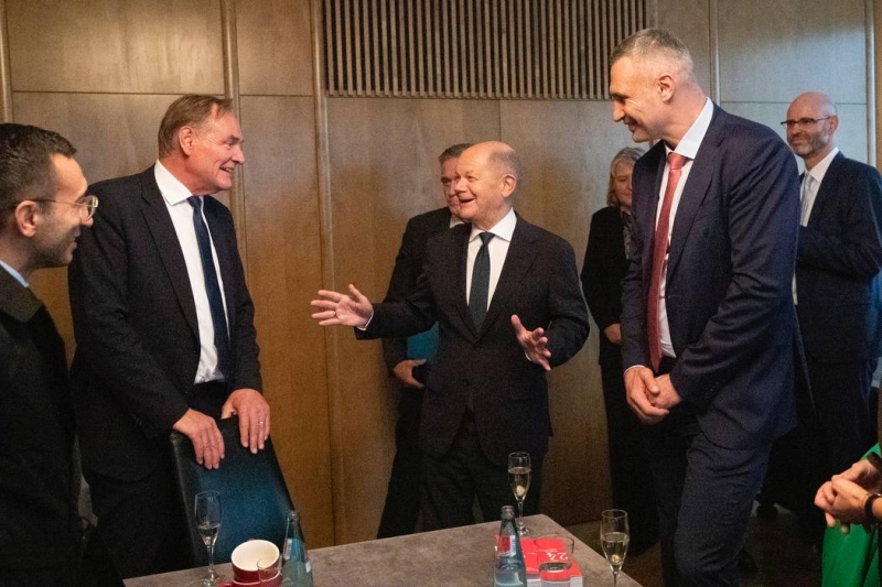 Klitschko and Scholz got together in Leipzig (photo)